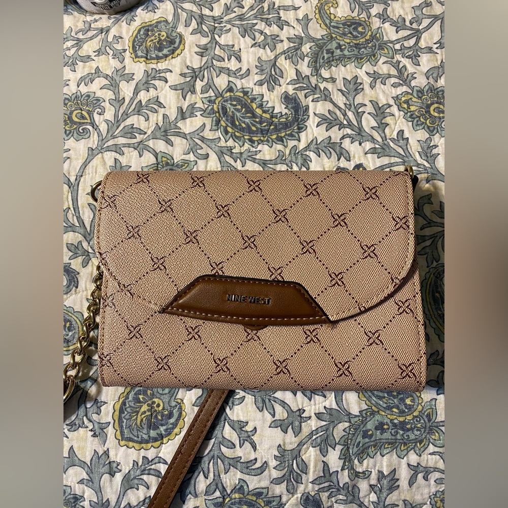 Used Tan Nine West Purse